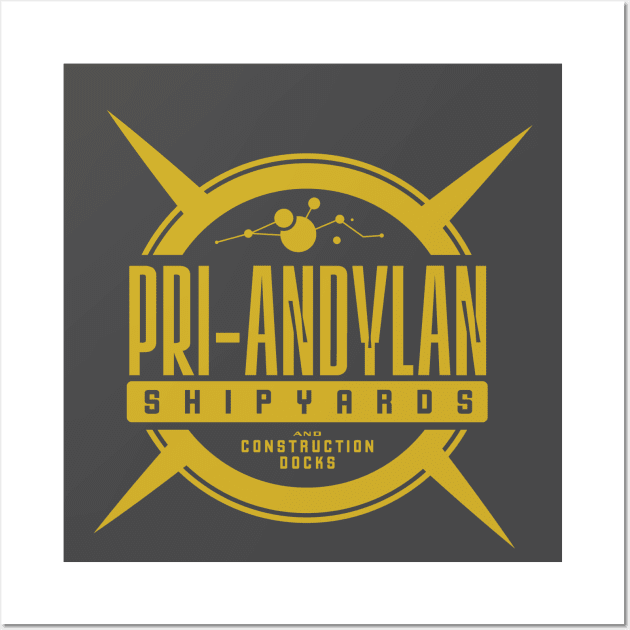 Pri-Andylan Shipyards Wall Art by MindsparkCreative